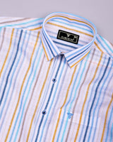 Tonevix Multicolor Stripe Linen Cotton Shirt