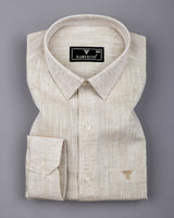 Crelora Cream Linen Cotton Shirt