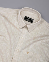 Crelora Cream Linen Cotton Shirt