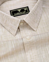 Crelora Cream Linen Cotton Shirt