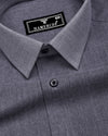 Steelora Gray Plaid Flannel Cotton Shirt