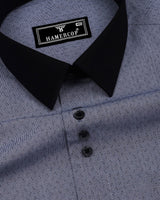 Black Houndstooth Designer Formal Cotton Shirt