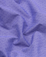 Purple Houndstooth Designer Formal Cotton Shirt