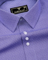 Purple Houndstooth Designer Formal Cotton Shirt