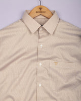 Foam Cream Houndstooth Premium Giza Shirt
