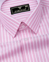 Zorya Pink With White Stripe Oxford Designer Shirt