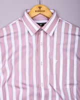Granny Light Pink With White Stripe Cotton Shirt