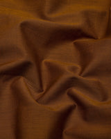 Cider Brown Satin Formal Premium Cotton Shirt