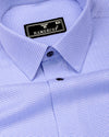 Lorca Blue Jacquard Premium Giza Shirt