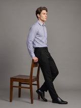 Destiny Light Gray With White Stripe Premium Giza Shirt