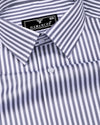 Destiny Light Gray With White Stripe Premium Giza Shirt