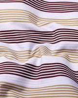 Standy Brown With Cream Stripe Cotton Shirt