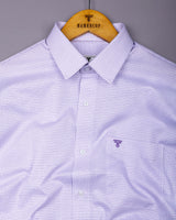 Arix Lavender Purple  Small Graph Check Premium Giza Shirt