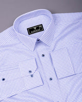 Havion Blue Small Check Premium Gizza Shirt