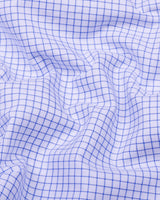 Havion Blue Small Check Premium Gizza Shirt