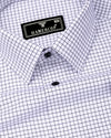 Havion Black With Small Check Premium Giza Shirt