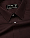 Ravelo Brown Dobby Premium Giza Shirt