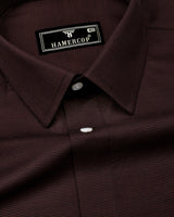Ravelo Brown Dobby Premium Giza Shirt