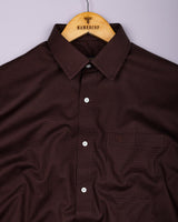 Ravelo Brown Dobby Premium Giza Shirt