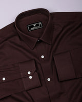 Ravelo Brown Dobby Premium Giza Shirt