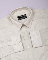 Luminor Light Cream Formal Linen Shirt