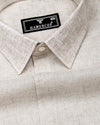 Luminor Light Cream Formal Linen Shirt