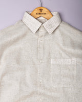 Luminor Light Cream Formal Linen Shirt