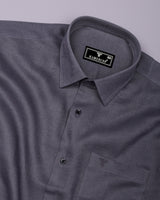 Luminor Gray Formal Linen Shirt