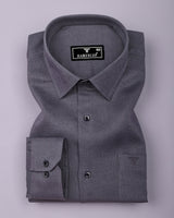 Luminor Gray Formal Linen Shirt