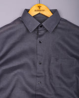 Luminor Gray Formal Linen Shirt