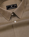 Luminor Light Brown Formal Linen Shirt