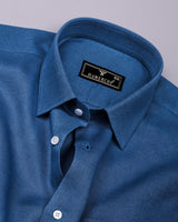 Luminor Blue Formal Linen Shirt