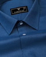 Luminor Blue Formal Linen Shirt
