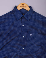 Falero Blue Printed Cotton Shirt