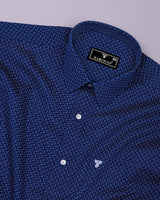 Falero Blue Printed Cotton Shirt