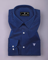 Falero Blue Printed Cotton Shirt