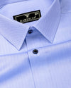 Haven SkyBlue With White Stripe Premium Giza Shirt
