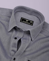 Glorix Black Jacquard Premium Gizza Shirt