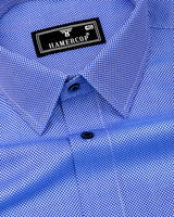 Glorix Blue Jacquard Premium Gizza Shirt