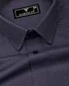 Cavor Gray Houndstooth Premium Giza Shirt