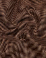Cavor Brown Houndstooth Premium Gizza Shirt