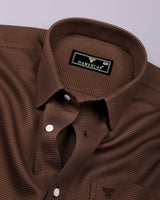 Cavor Brown Houndstooth Premium Gizza Shirt