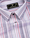Elora Pink Multi Stripe Linen Cotton Shirt