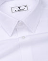 Moonfall White Dobby Texture Cotton Shirt