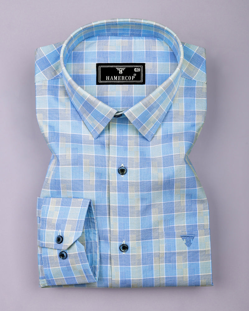 Blue Premium Cotton Shirt – Hamercop