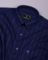 Nastry DarkBlue Stripe Premium Giza Shirt