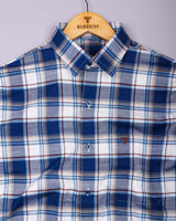 Mariel Blue With Multicolor Check Amsler Cotton Shirt