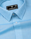 Corial SkyBlue Dobby Premium Cotton Shirt