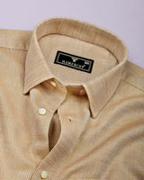 Corial Cream Dobby Premium Cotton Shirt