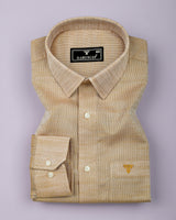 Corial Cream Dobby Premium Cotton Shirt